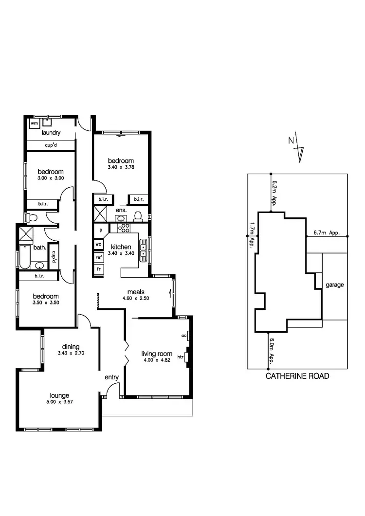 Floorplan of Homely house listing, 12 Catherine Road, Seabrook VIC 3028