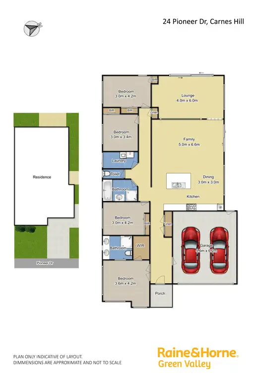 Floorplan of Homely house listing, 24 Pioneer Drive, Carnes Hill NSW 2171