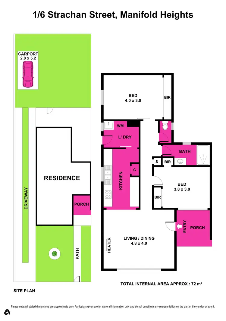 Floorplan of Homely unit listing, 1/6 Strachan Avenue, Manifold Heights VIC 3218