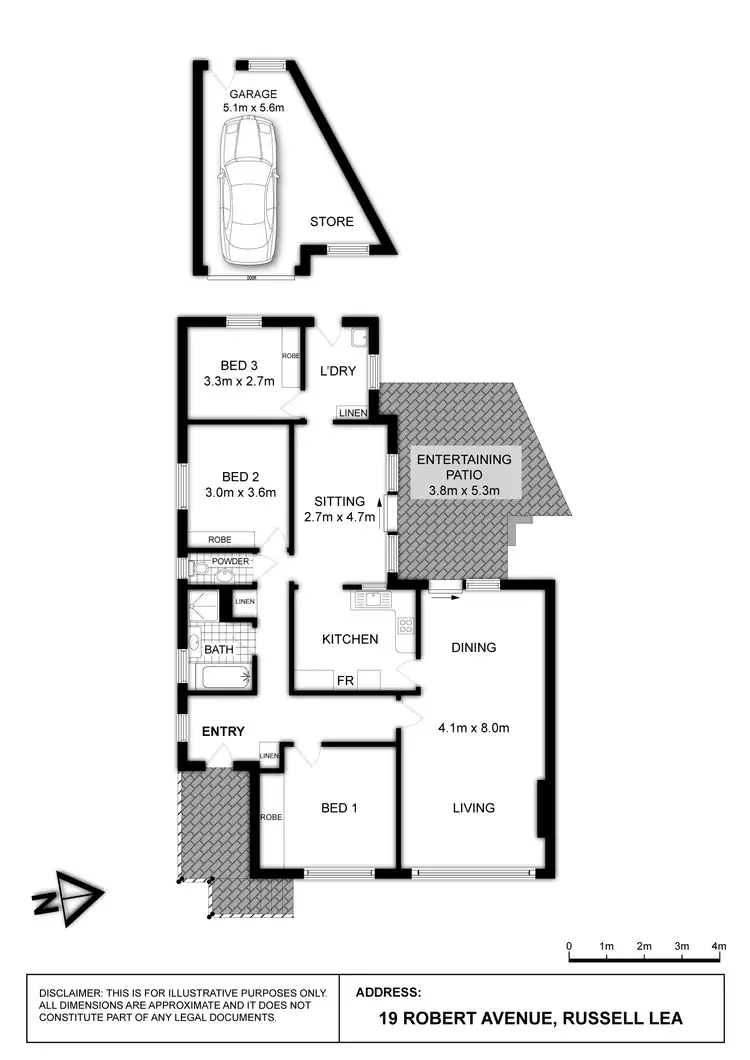 Floorplan of Homely house listing, 19 Robert Avenue, Russell Lea NSW 2046