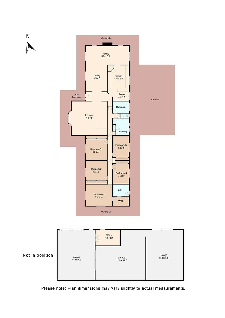 Floorplan of Homely house listing, 15 Kathleen Court, Haddon VIC 3351