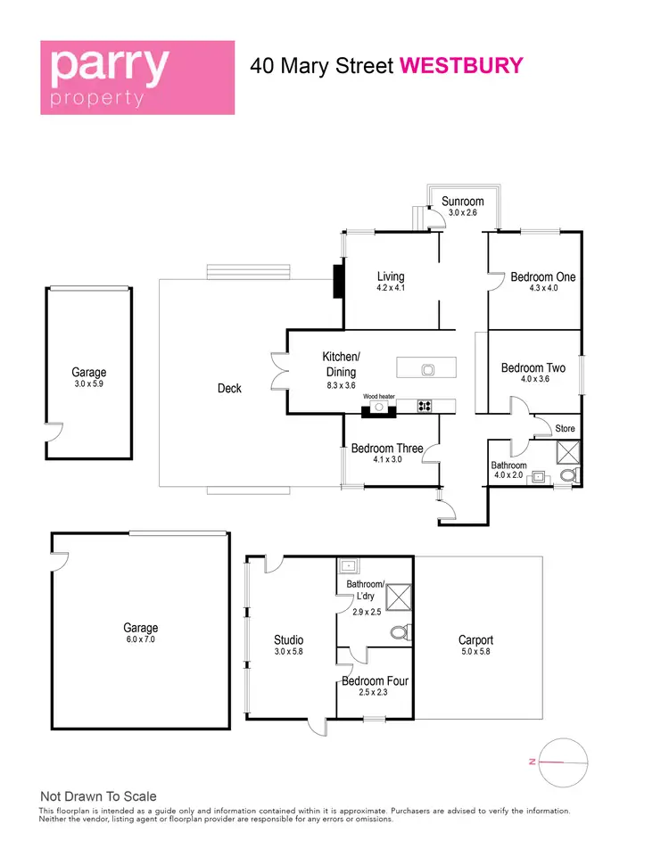 Floorplan of Homely house listing, 40 Mary Street, Westbury TAS 7303