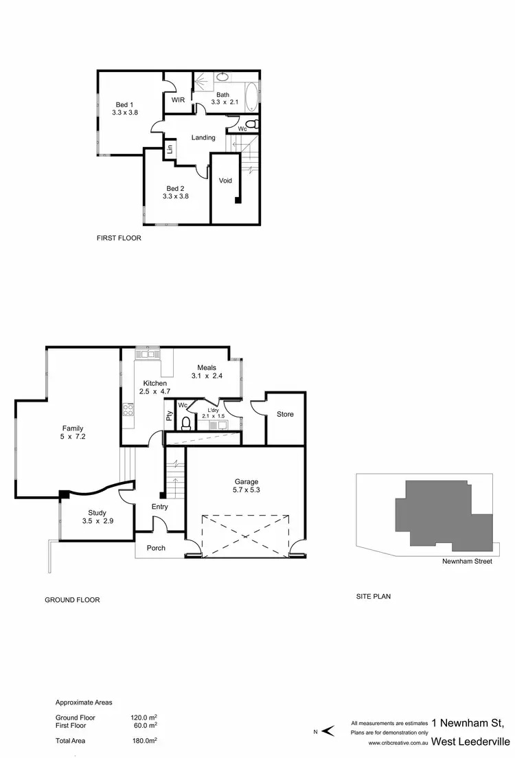 Floorplan of Homely house listing, 1 Newnham Street, West Leederville WA 6007