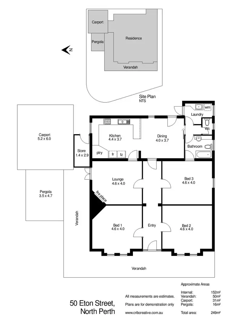 Floorplan of Homely house listing, 50 Eton Street, North Perth WA 6006