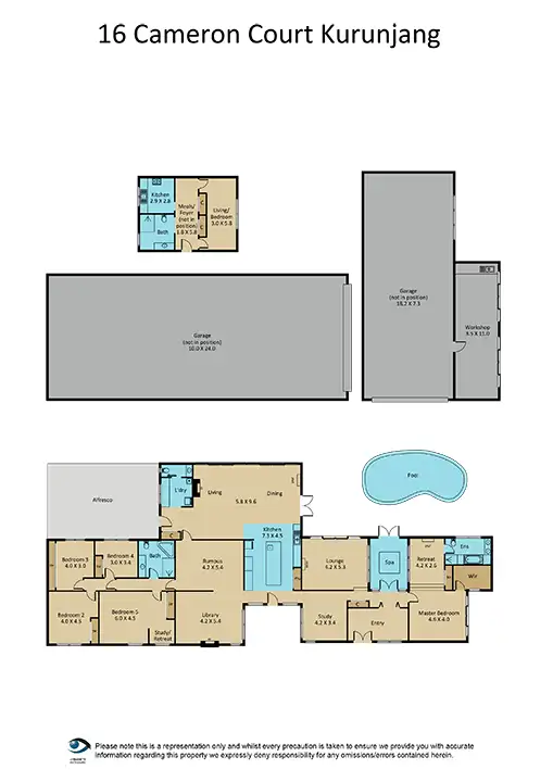 Floorplan of Homely house listing, 16 Cameron Court, Kurunjang VIC 3337