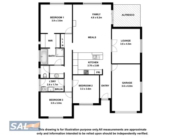 Floorplan of Homely house listing, 4 Birkdale Court, Worrolong SA 5291