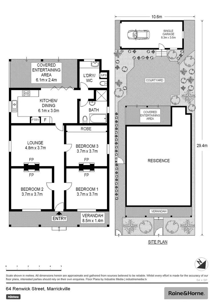 Floorplan of Homely house listing, 64 Renwick Street, Marrickville NSW 2204