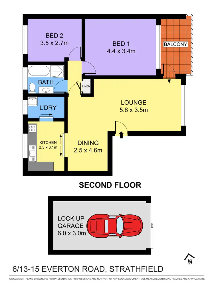 Floorplan of Homely apartment listing, 6/13-15 Everton Road, Strathfield NSW 2135
