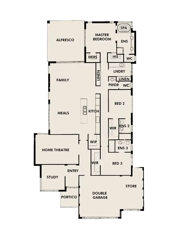 Floorplan of Homely house listing, 53 Lakeway Retreat, Dawesville WA 6211