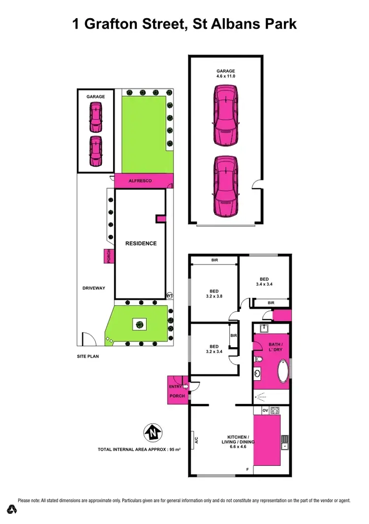 Floorplan of Homely house listing, 1 Grafton Street, St Albans Park VIC 3219