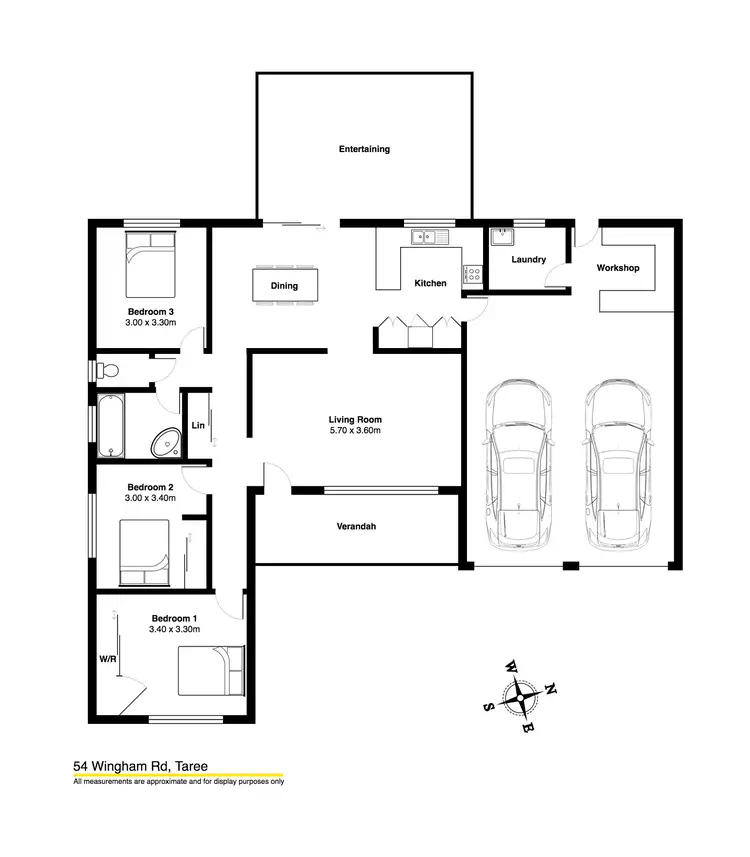 Floorplan of Homely house listing, 54 Wingham Road, Taree NSW 2430