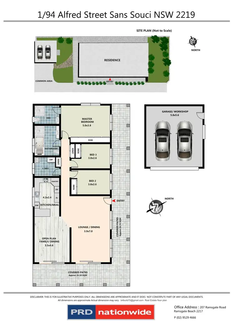 Floorplan of Homely villa listing, 1/94 Alfred Street, Sans Souci NSW 2219