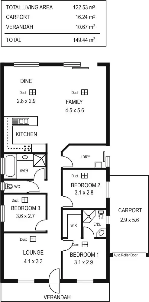 Floorplan of Homely house listing, 18 MAPLETON CIRCUIT, Mawson Lakes SA 5095