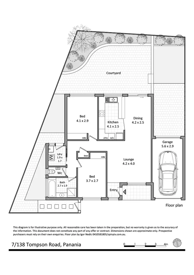 Floorplan of Homely villa listing, 7 / 138 Tompson Road, Panania NSW 2213