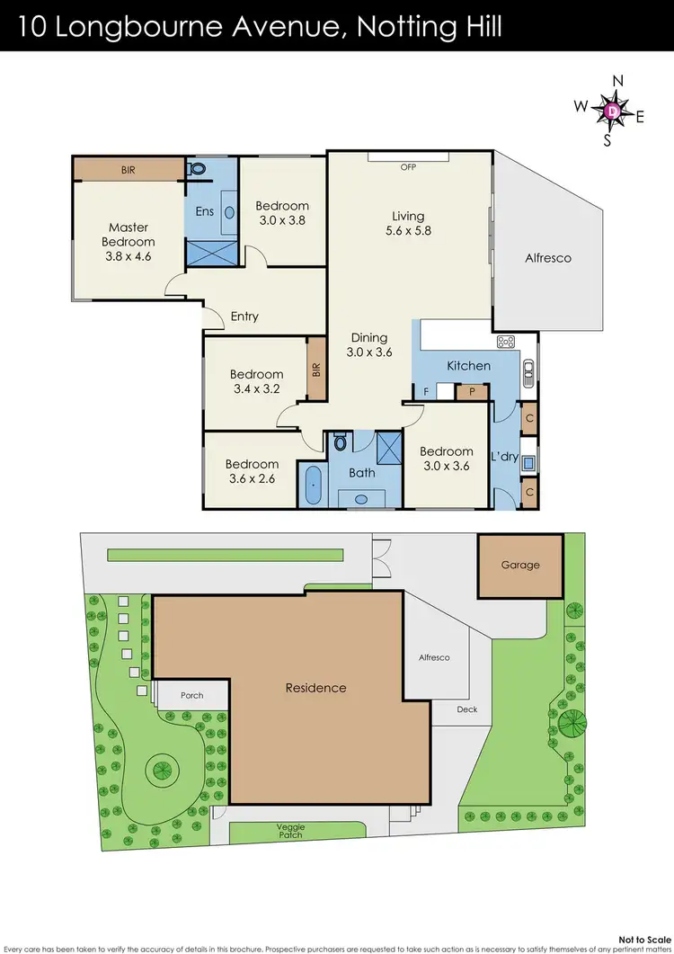 Floorplan of Homely house listing, 10 Longbourne Avenue, Notting Hill VIC 3168