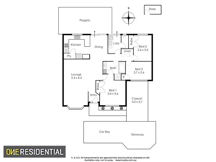 Floorplan of Homely house listing, 3/45 Adrian Street, Palmyra WA 6157
