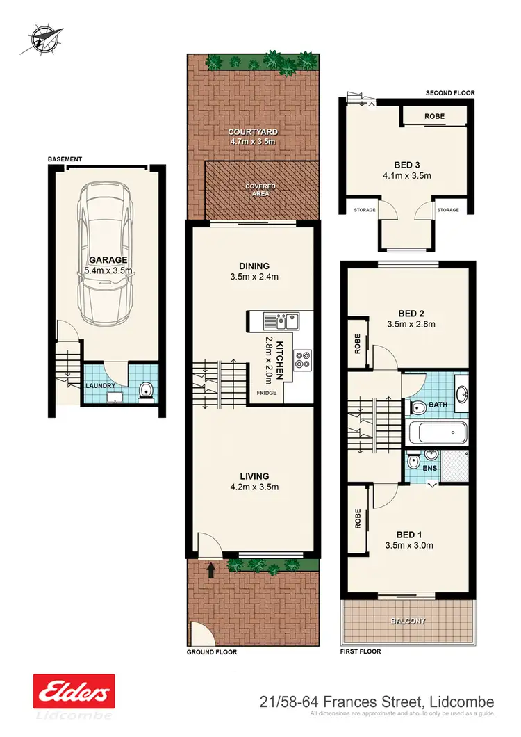Floorplan of Homely townhouse listing, 21/58-62 Frances Street, Lidcombe NSW 2141