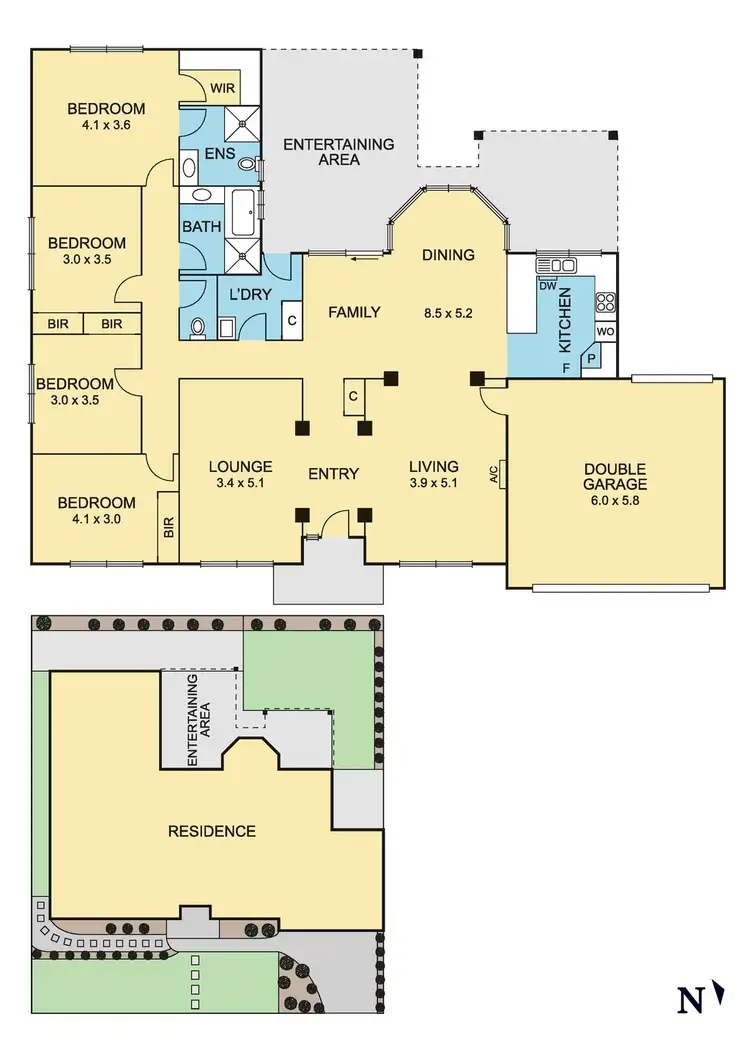 Floorplan of Homely house listing, 8 Golden Ridge Drive, Croydon Hills VIC 3136