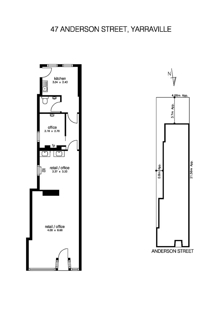 Floorplan of Homely other listing, 47 Anderson Street, Yarraville VIC 3013