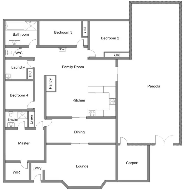 Floorplan of Homely house listing, 34 Bertha Street, Bordertown SA 5268