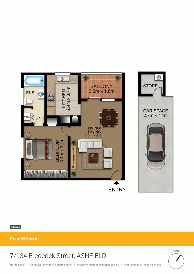 Floorplan of Homely unit listing, 7/134 Frederick St, Ashfield NSW 2131