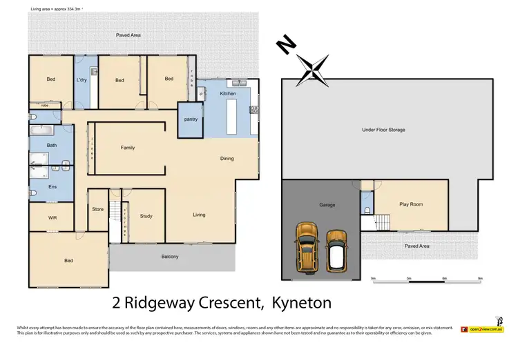 Floorplan of Homely house listing, 2 Ridgeway Crescent, Kyneton VIC 3444