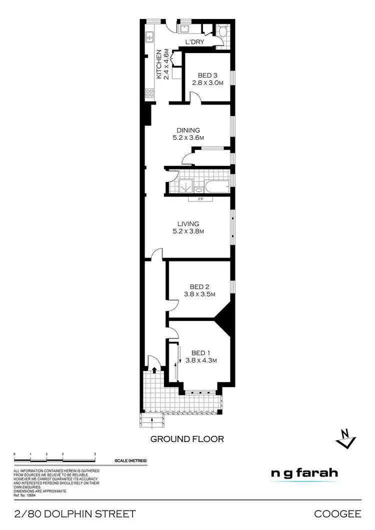 Floorplan of Homely house listing, 2/80 Dolphin street, Coogee NSW 2034