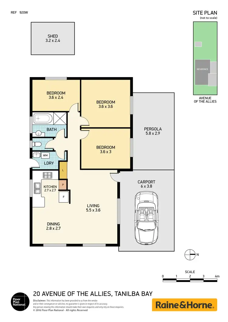 Floorplan of Homely house listing, 20 Avenue of the Allies, Tanilba Bay NSW 2319
