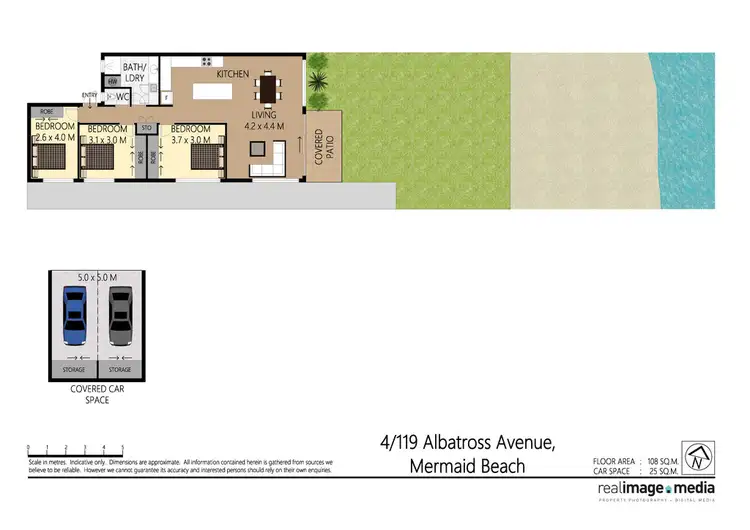 Floorplan of Homely unit listing, Unit @ 119 Albatross Avenue, Mermaid Beach QLD 4218