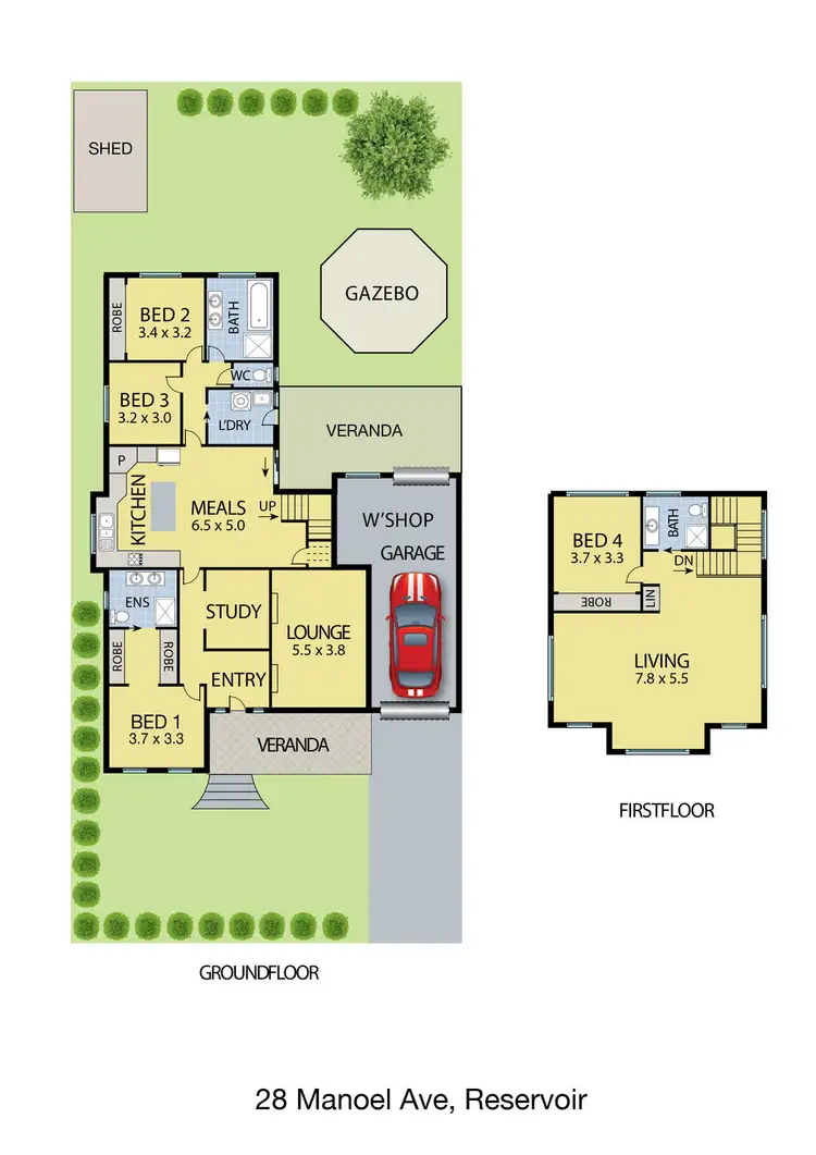 Floorplan of Homely house listing, 28 Manoel Avenue, Reservoir VIC 3073