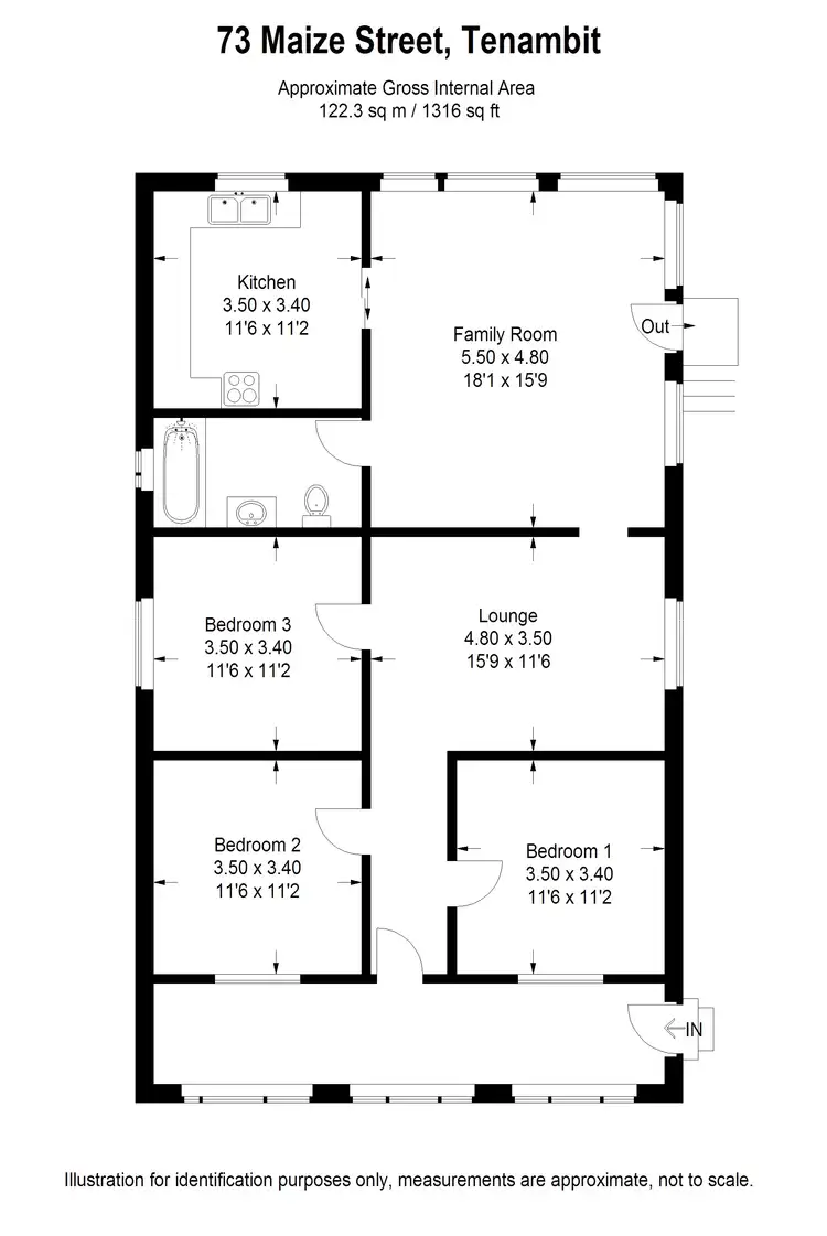 Floorplan of Homely house listing, 73 Maize Street, Tenambit NSW 2323