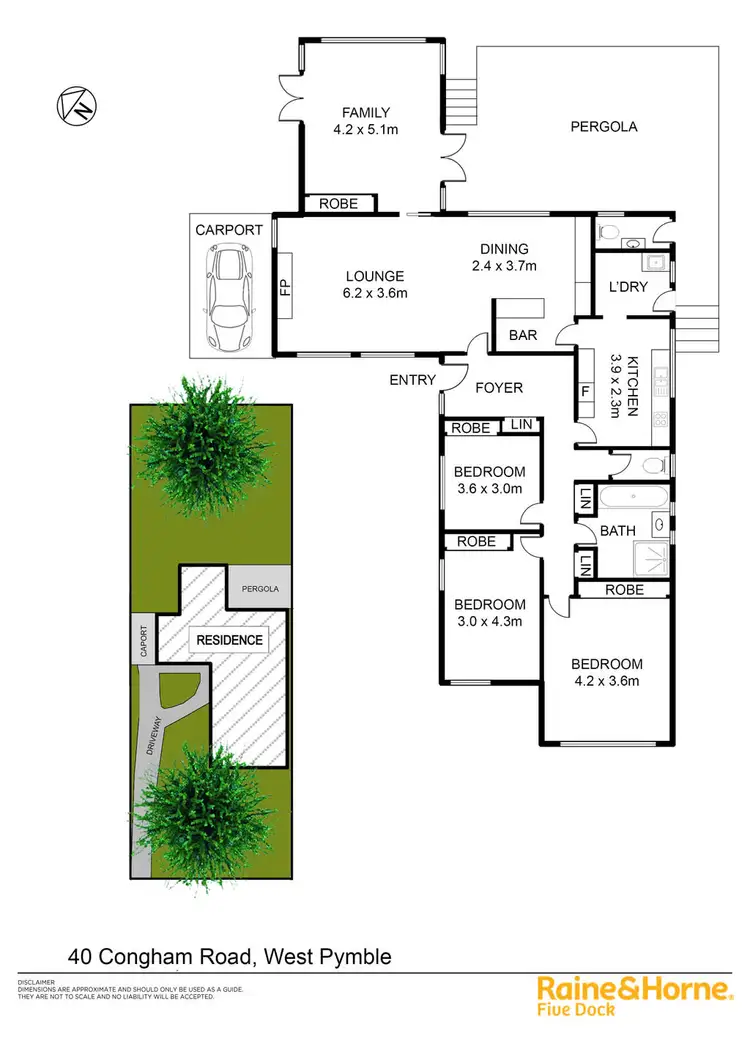 Floorplan of Homely house listing, 40 CONGHAM ROAD, West Pymble NSW 2073