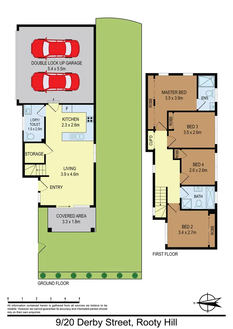 Floorplan of Homely townhouse listing, 9/20 Derby Street, Rooty Hill NSW 2766