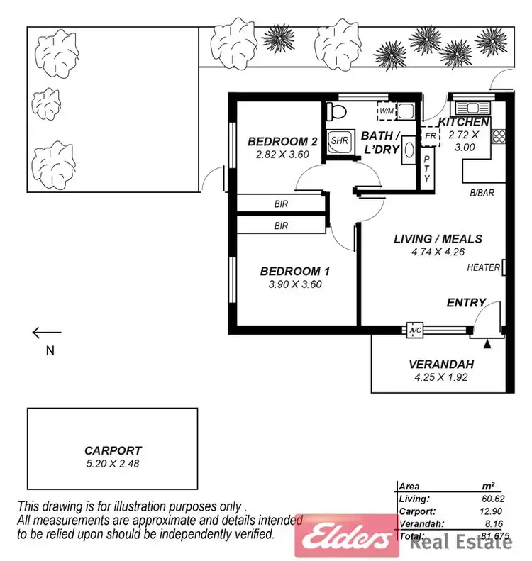 Floorplan of Homely unit listing, 3/325 Glen Osmond Road, Glenunga SA 5064
