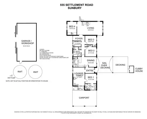 Floorplan of Homely rural property listing, 555 Settlement Road, Sunbury VIC 3429