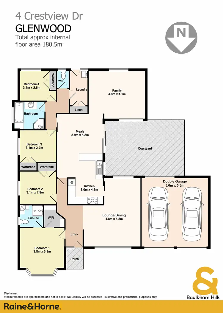 Floorplan of Homely house listing, 4 Crestview Drive, Glenwood NSW 2768