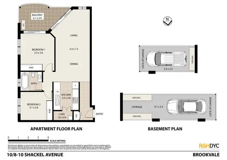 Floorplan of Homely unit listing, 10/8-10 Shackel Avenue, Brookvale NSW 2100