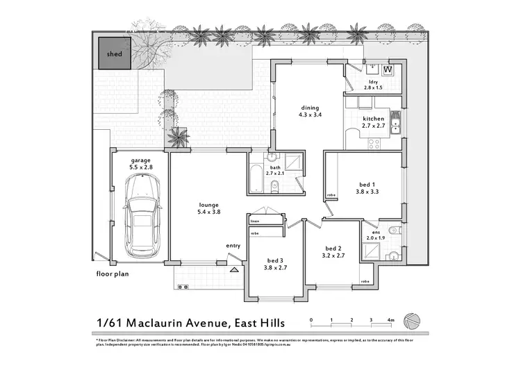 Floorplan of Homely house listing, 61 Maclaurin Avenue, East Hills NSW 2213