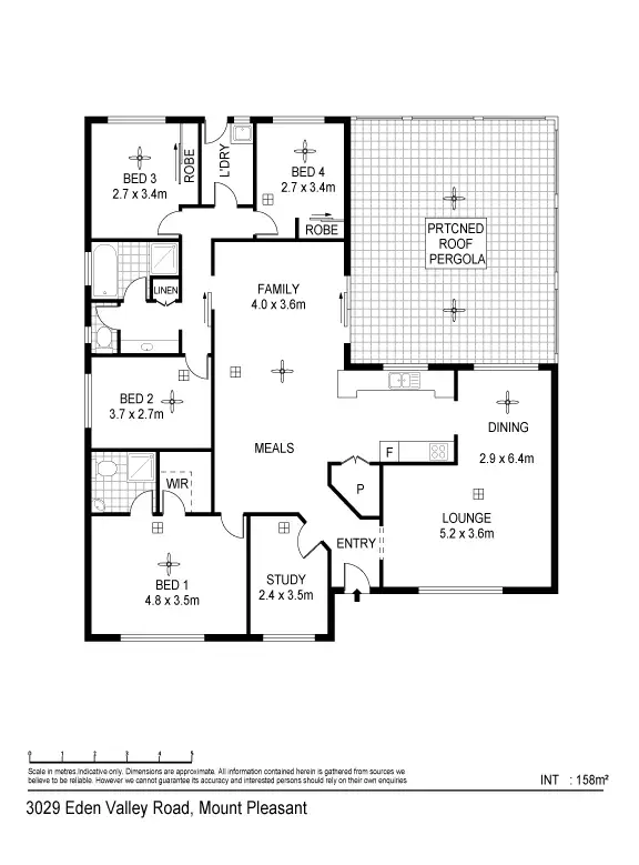 Floorplan of Homely rural property listing, 3029 Eden Valley Road, Mount Pleasant SA 5235