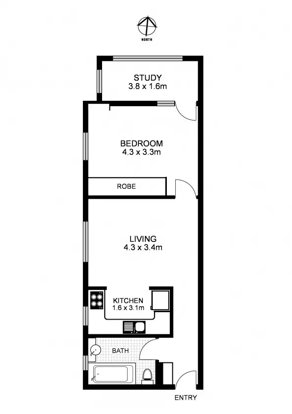 Floorplan of Homely apartment listing, 7/23 Blair Street, Bondi NSW 2026