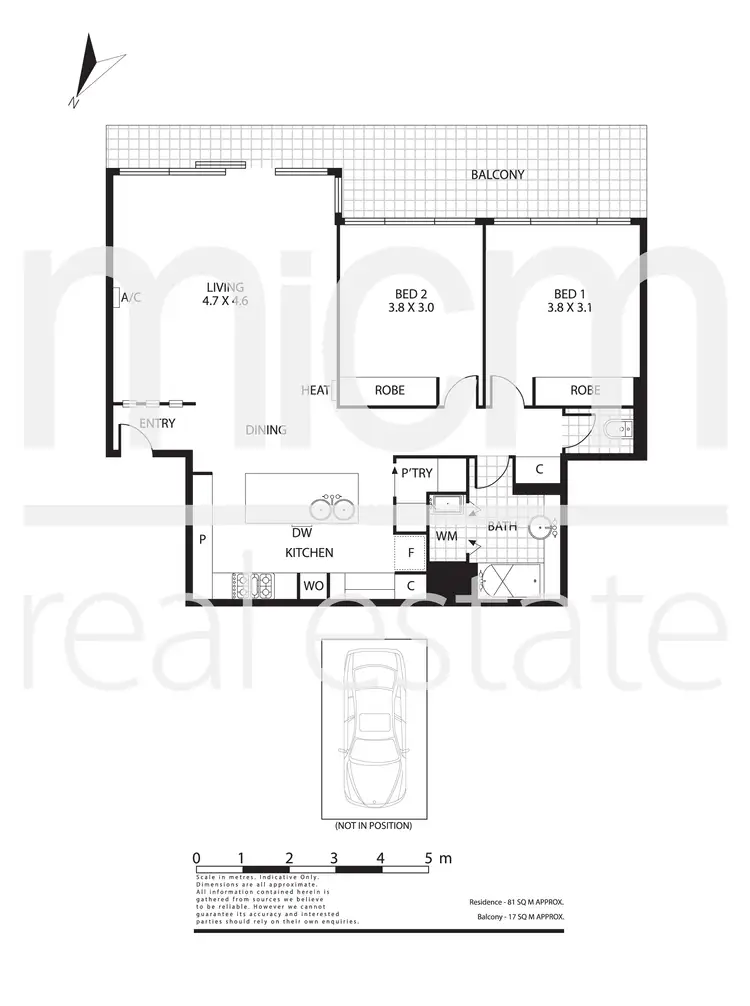 Floorplan of Homely apartment listing, 125/33 Jeffcott Street, West Melbourne VIC 3003