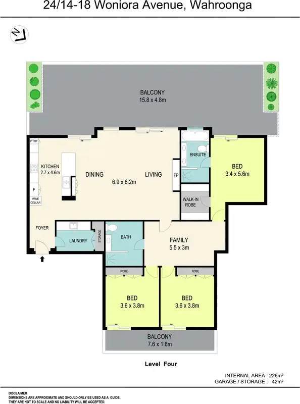 Floorplan of Homely apartment listing, 24/14-18 Woniora Avenue, Wahroonga NSW 2076