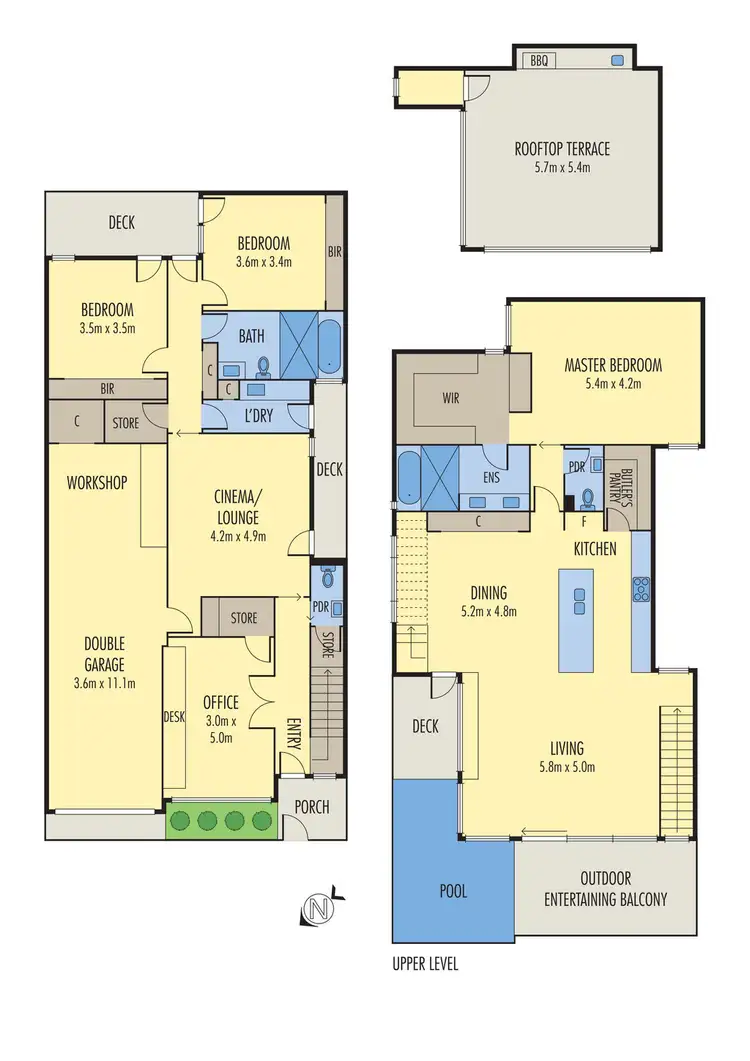 Floorplan of Homely house listing, 126 Heath Street, Port Melbourne VIC 3207