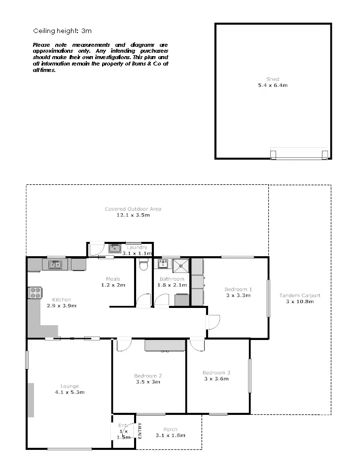 Floorplan of Homely house listing, 21 Hunter Street, Mildura VIC 3500