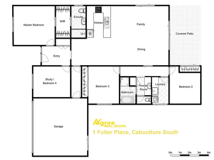 Floorplan of Homely house listing, 1 Fuller Place, Caboolture QLD 4510