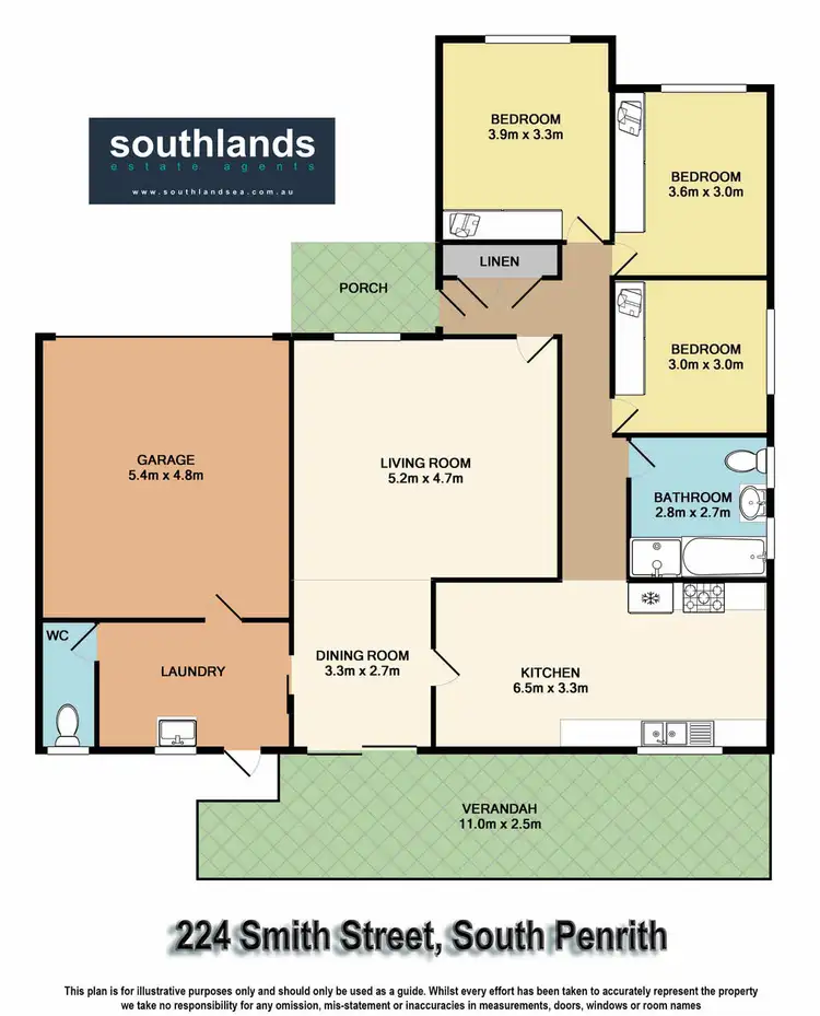 Floorplan of Homely house listing, 224 Smith Street, South Penrith NSW 2750