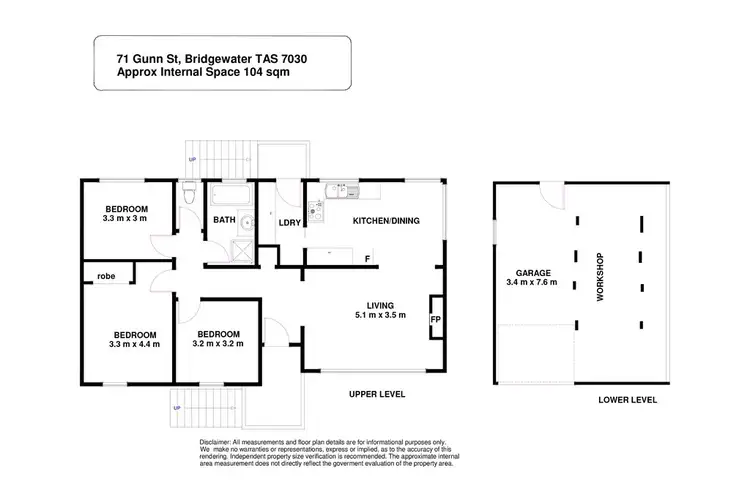 Floorplan of Homely house listing, 71 Gunn Street, Bridgewater TAS 7030