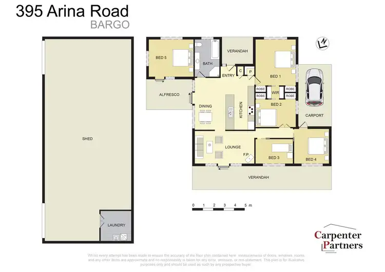 Floorplan of Homely house listing, 395 Arina Road, Bargo NSW 2574