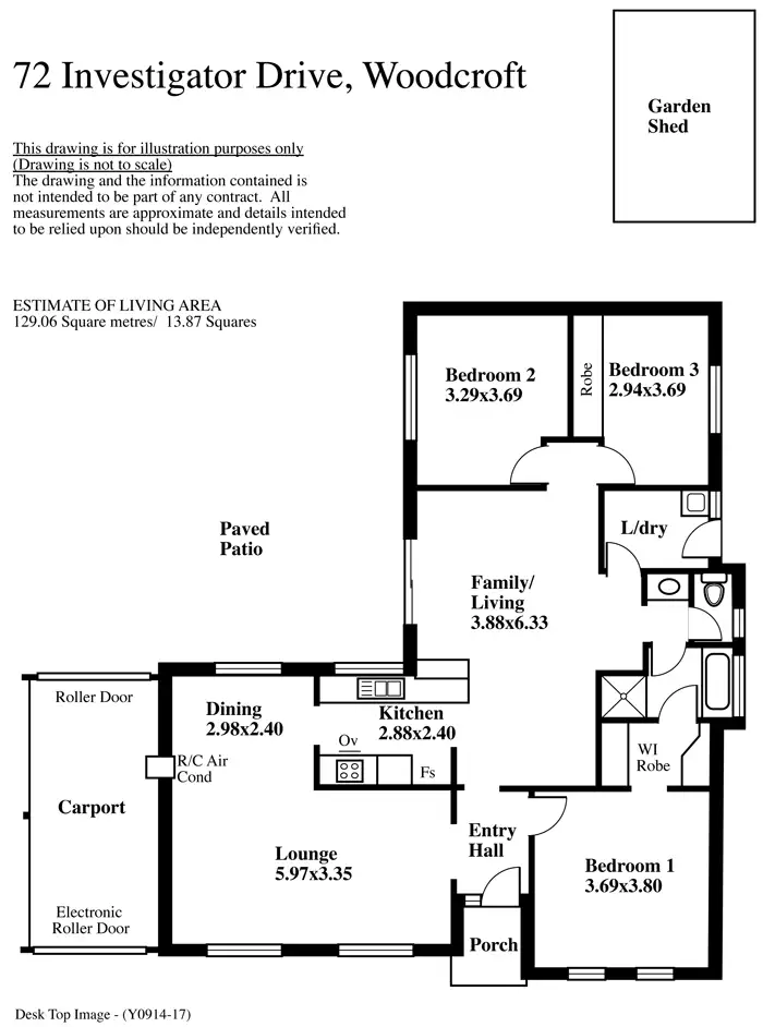 Floorplan of Homely house listing, 72 Investigator Drive, Woodcroft SA 5162