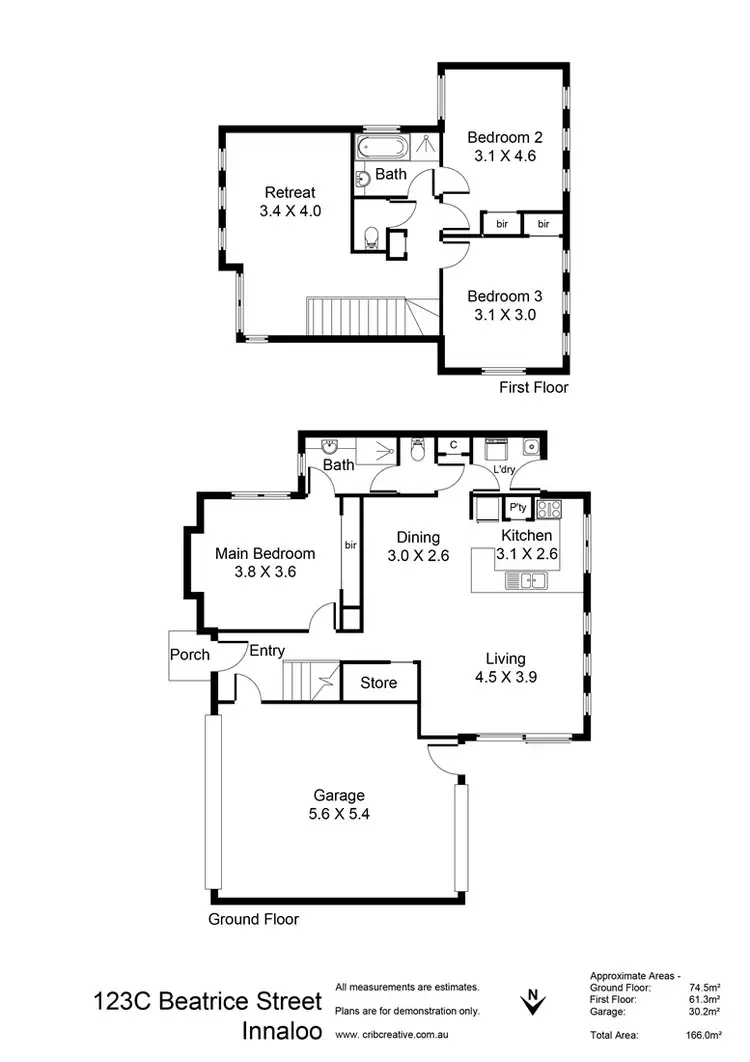 Floorplan of Homely house listing, 123C Beatrice Street, Innaloo WA 6018